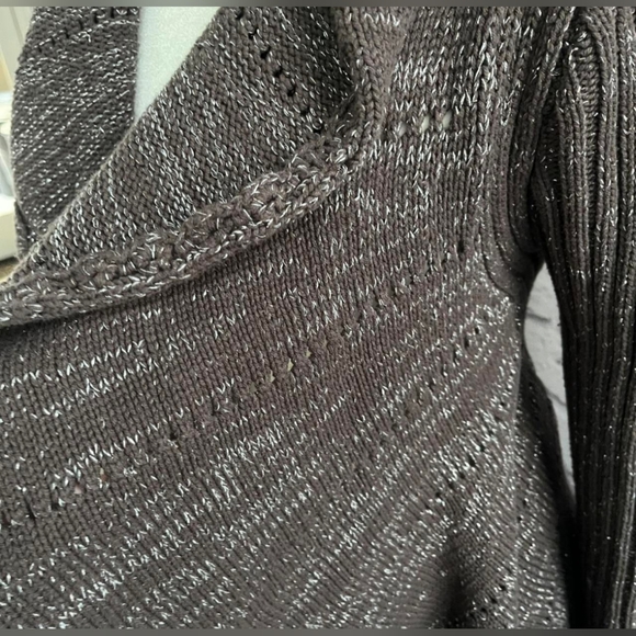 Y2k cardigan knitted sweater with ruffles - Picture 4 of 5